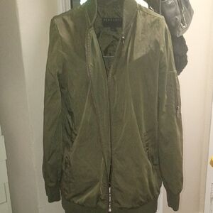 Bernardo Khaki Green Bomber Jacket